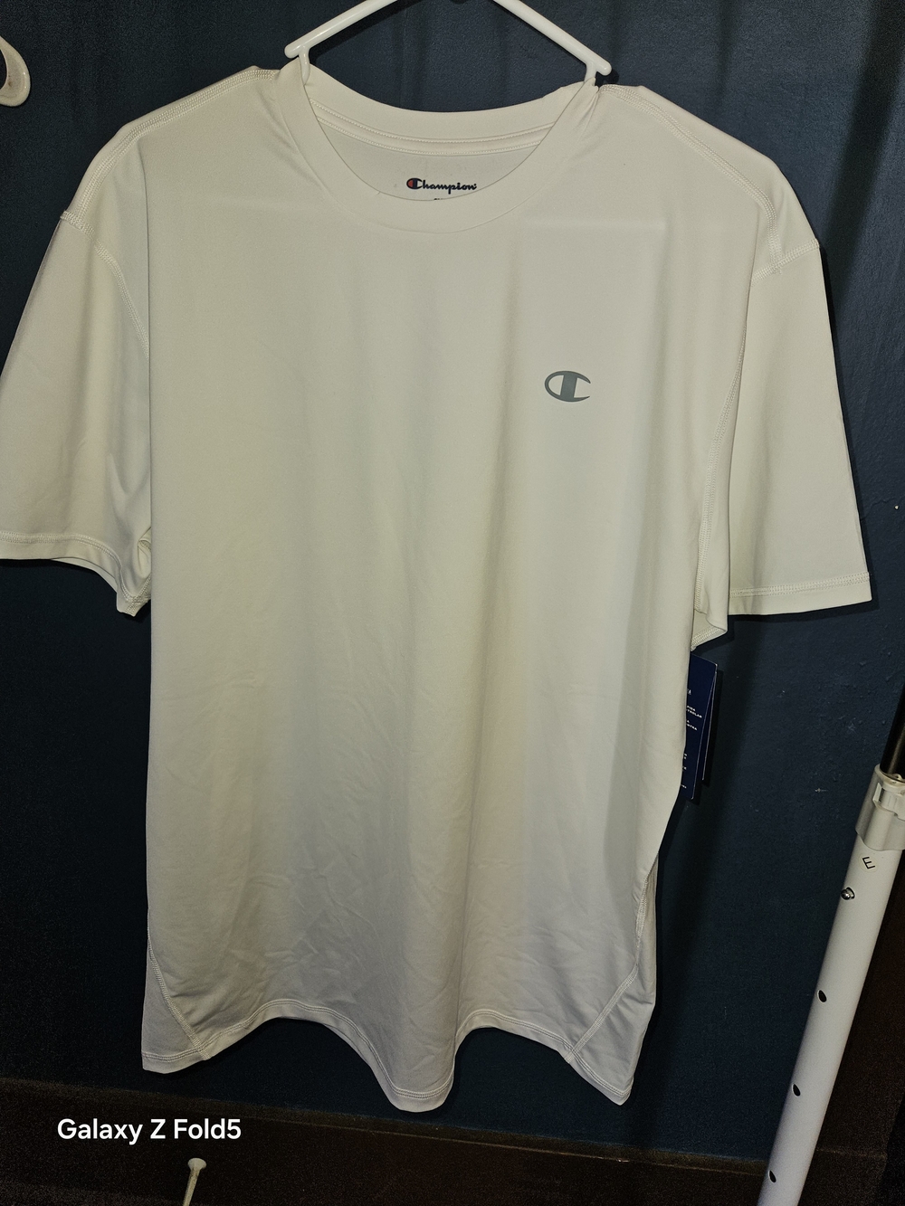 Champion Men’s White Logo Athletic T-Shirt